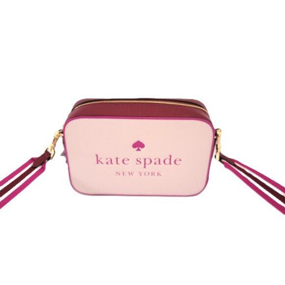 Kate Spade KH756 Oh Snap Colorblock Saffiano Mini Camera Crossbody Lilac Moon - Picture 2 of 7